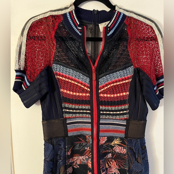 Anthropologie Byron Lars Jewel Jacquard Sheath Dress - Picture 4 of 16